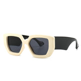 Solid Bold Square Frame Sunglasses
