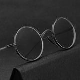 Titanium Retro Round Eyeglasses