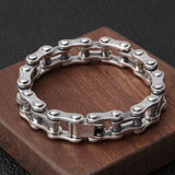 S925 Silver Punk Style Motorcycle Chain Bracelet