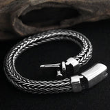 Weaven Chain Sterling Silver Bracelet