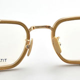 Acetate with Titanium Frame Square Eyeglasses