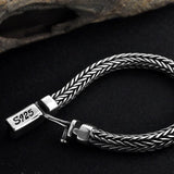 Weaven Chain Sterling Silver Bracelet