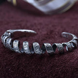 Twirl Roman Numeral Sterling Silver Bracelet