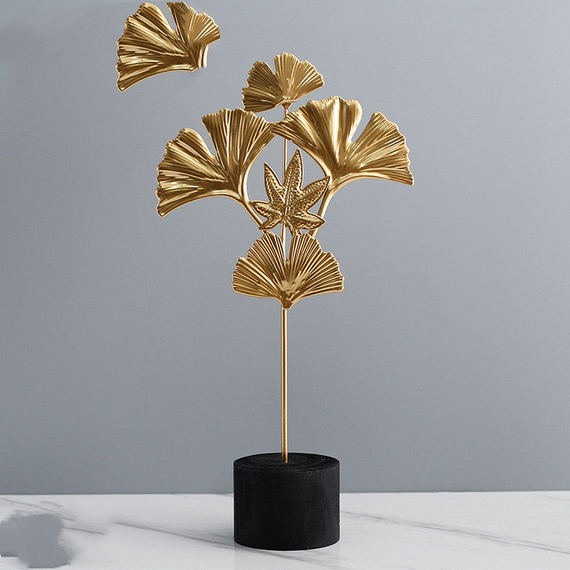 Luxury Simple Gold Leaf Decoration