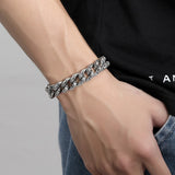 Chain Sterling Silver Skull Bracelet