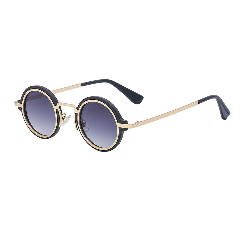Lunettes de soleil à jante rond Steampunk