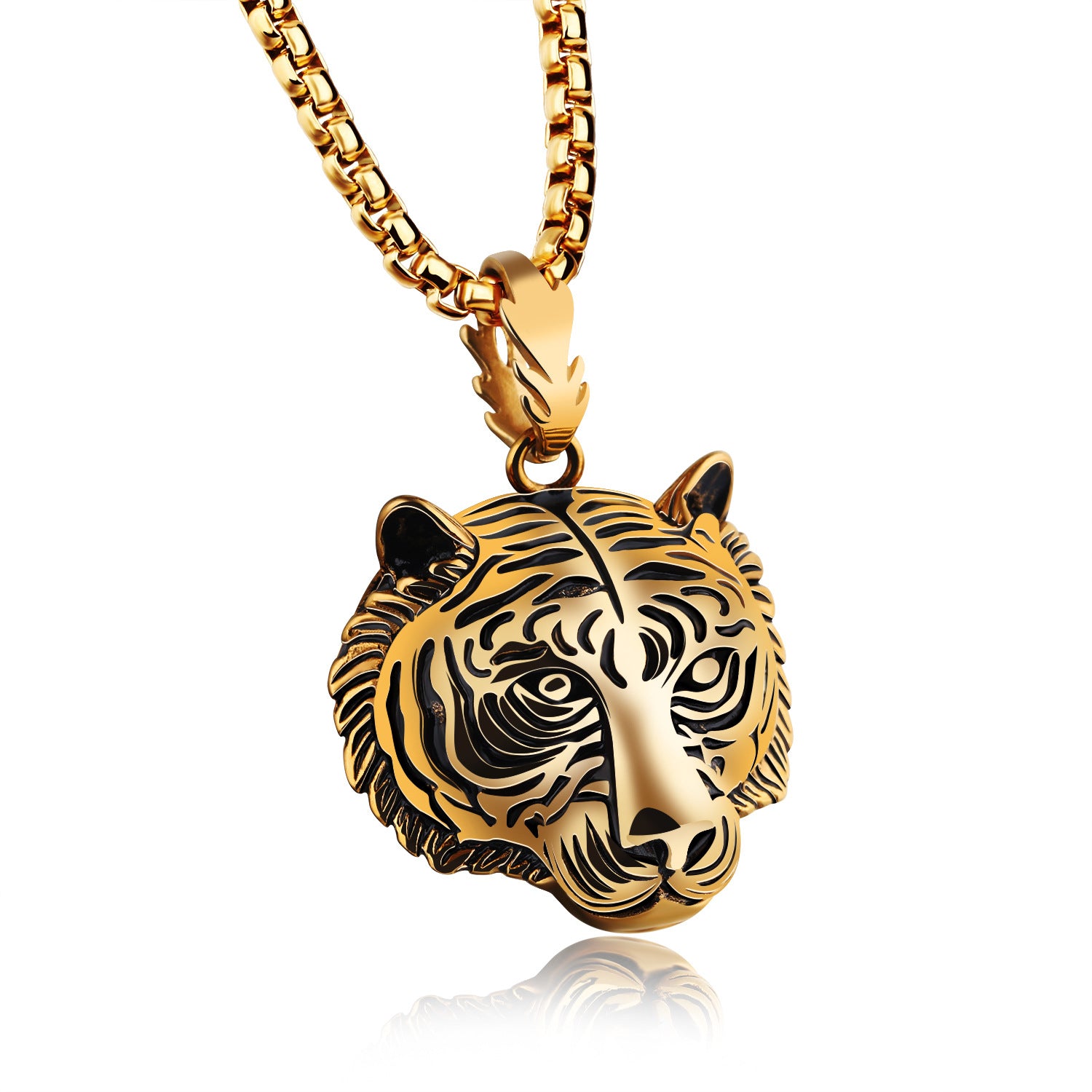 Tiger Head Stainless Steel Pendant