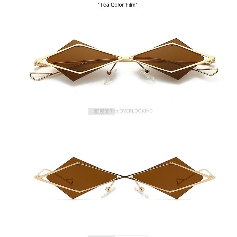 Einzigartige rahmenlose Polycarbonat -Sonnenbrille