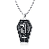 Egyptian God Design Titanium Steel Necklace