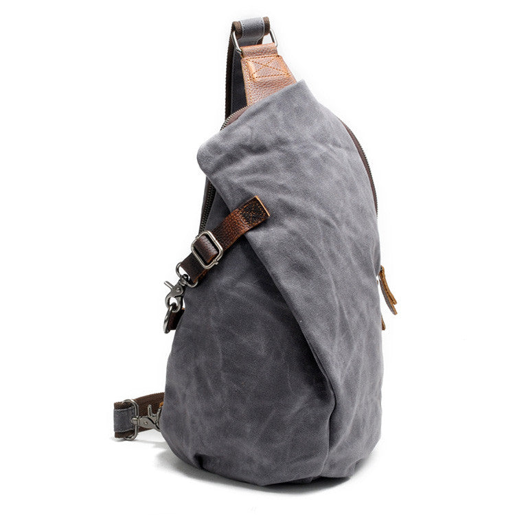 Vintage Solid with Buckle Crossbody Bag