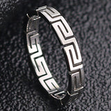 Geometric Hollow Stainless Steel Ring