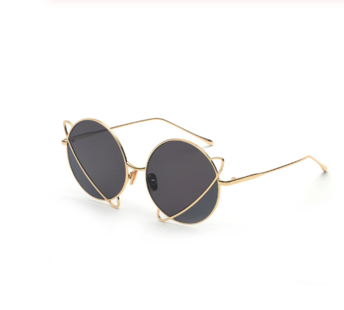 Acetate Planet Shape Sunglasses