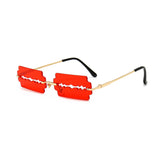 Hollow Blade Design Plastic Sunglasses