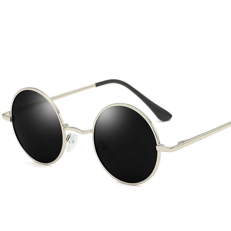 Round Polarized Resin Sunglasses