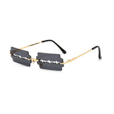 Hollow Blade Design Plastic Sunglasses