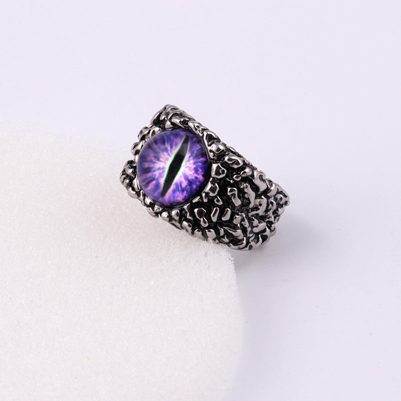 Skull Eye Snake Style Ring
