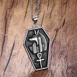 Egyptian God Design Titanium Steel Necklace