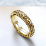 Sphere Zodiac Symbol Pattern Alloy Ring