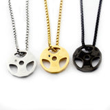 Hip Hop Dumbbells Sports Titanium Necklace