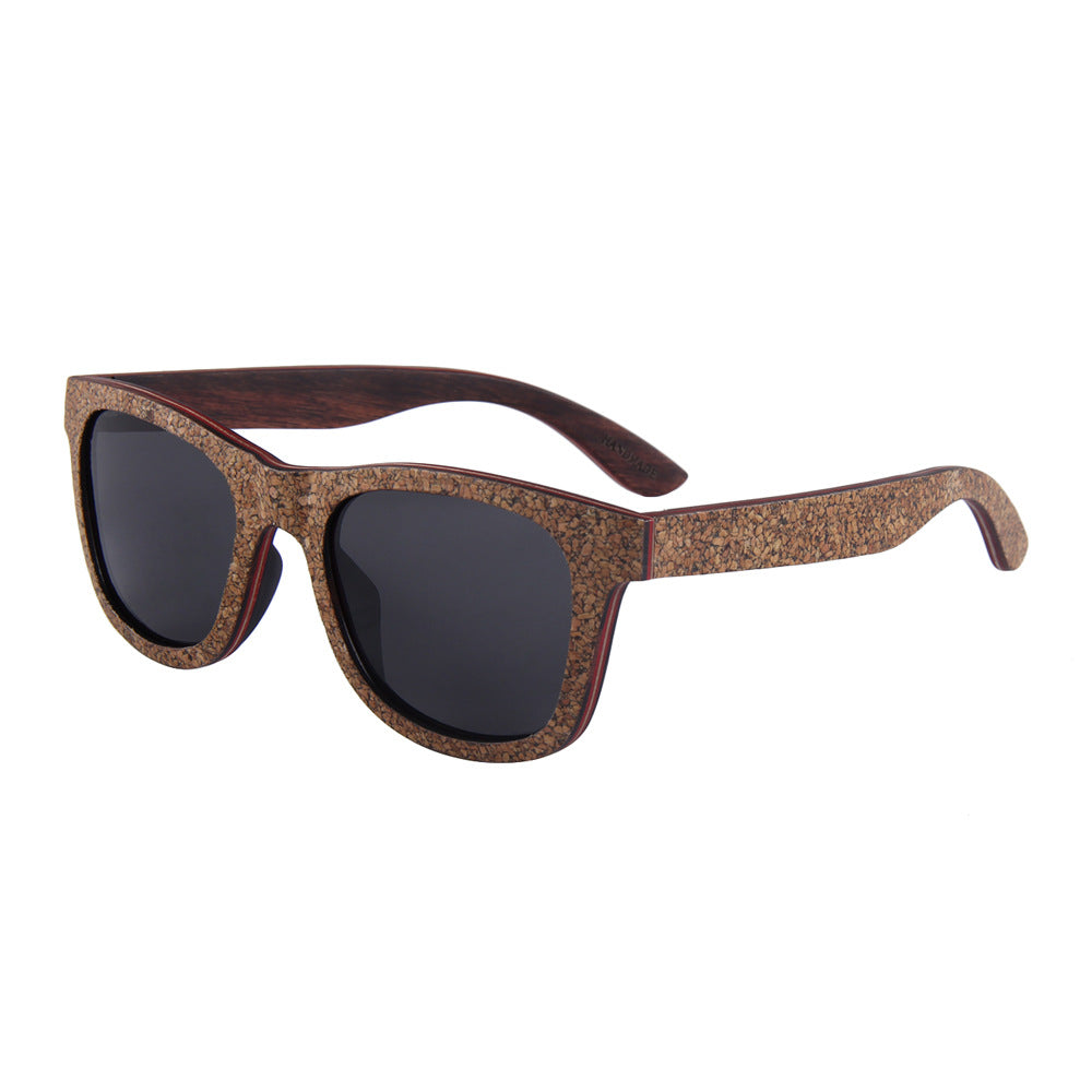 خمر النظارات الشمسية Wayfarer الخشب المستقطب