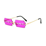 Hollow Blade Design Plastic Sunglasses