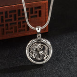 Circle Ancient Dragon Necklace