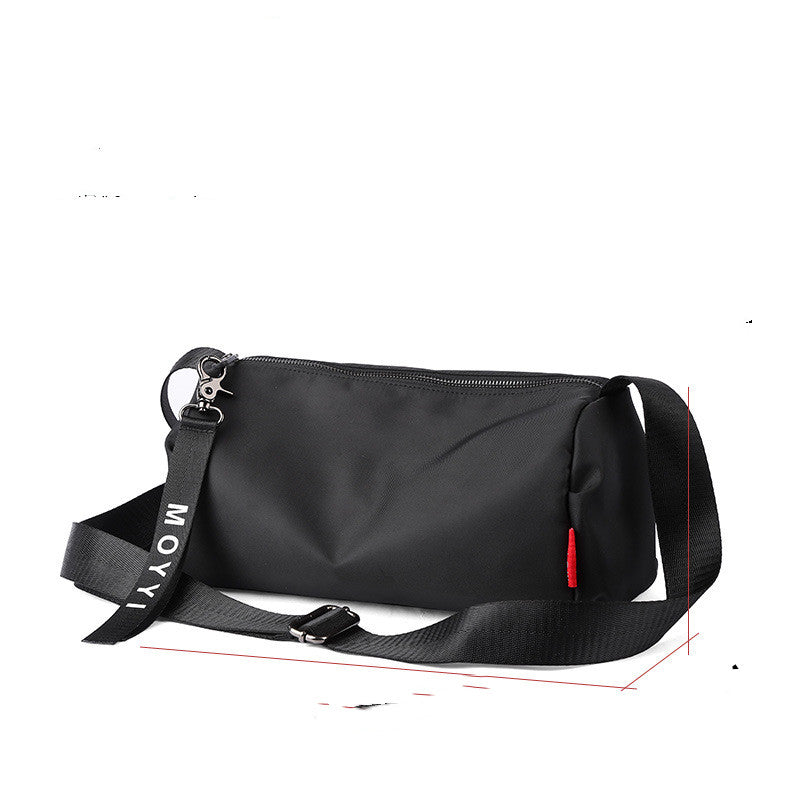 Black Oxford Clothes Solid Sling Bag