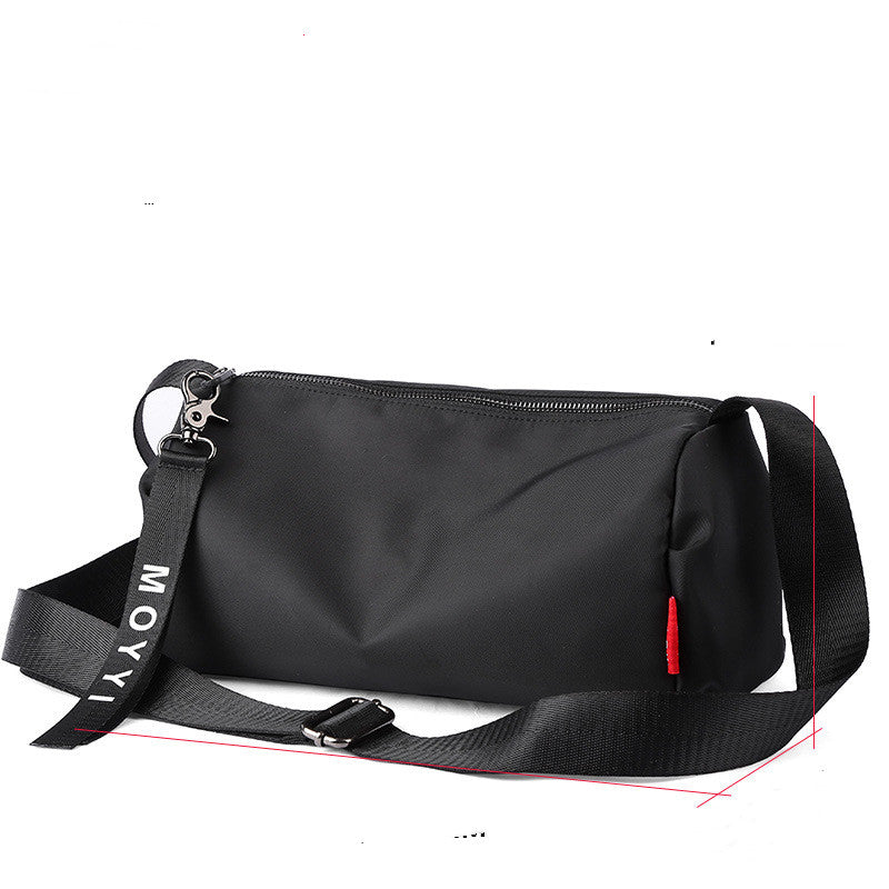 Black Oxford Clothes Solid Sling Bag