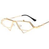 Retro Irregular Double-Flip Sunglasses