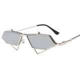 Retro Irregular Double-Flip Sunglasses