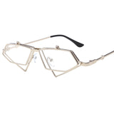 Retro Irregular Double-Flip Sunglasses