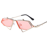 Retro Irregular Double-Flip Sunglasses