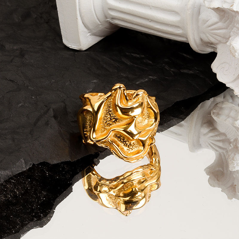 Irregular Bump Surface Texture Ring