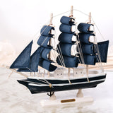 Wooden Sailboat Mediterranean Style Ornaments