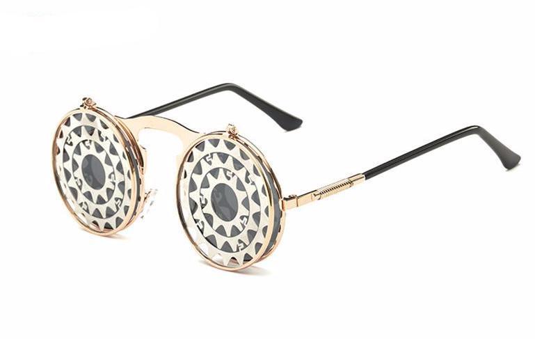 Retro Steampunk Eccentric Design Sunglasses