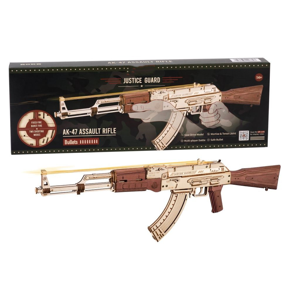 3D Wooden Puzzle Rifle Toy