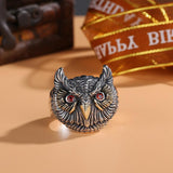 Vintage Owl Head Adjustable Ring