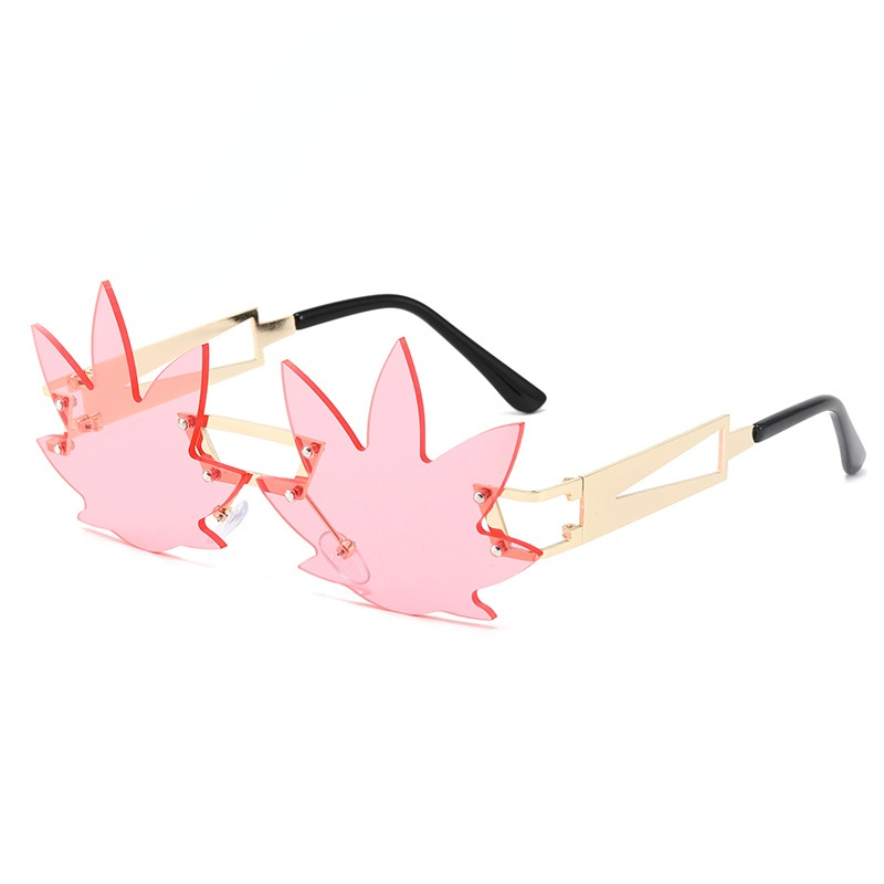 Funky Transparent Leaf Sunglasses