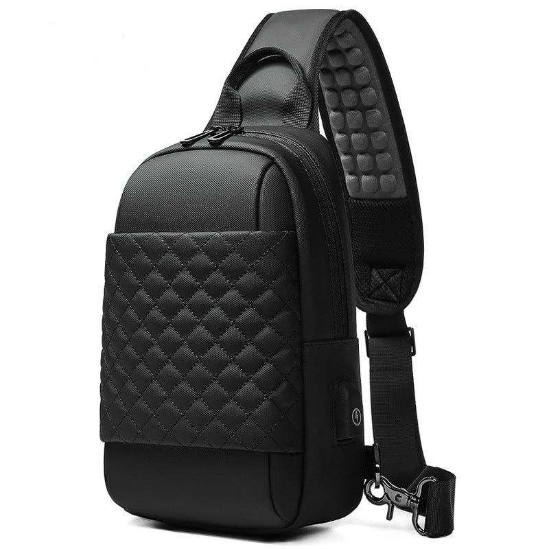 Front Pad Patchwork Crossbody Bag