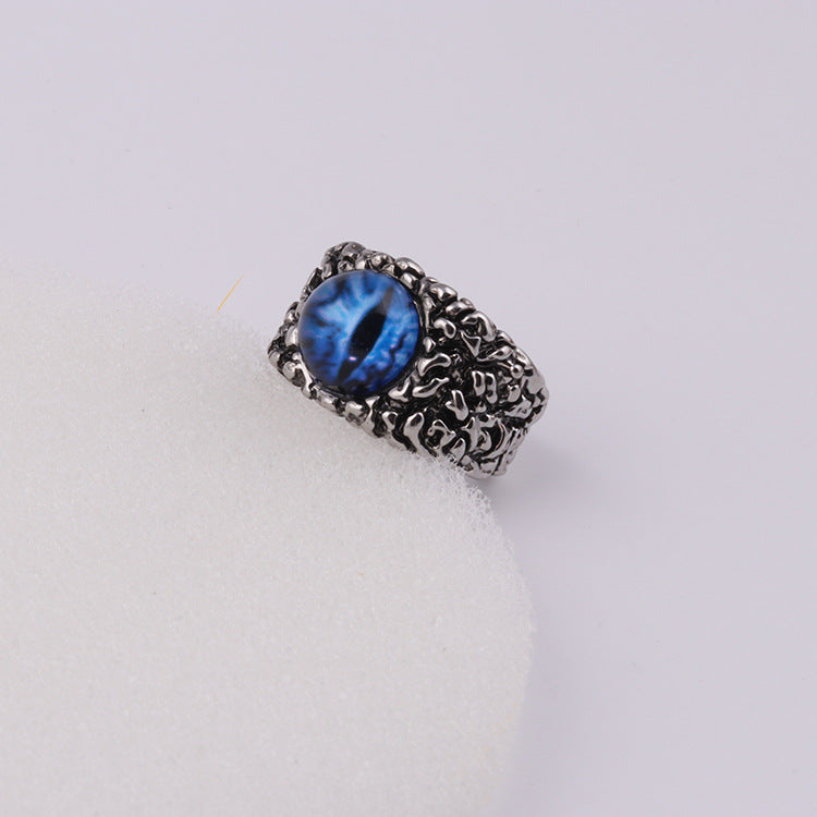 Skull Eye Snake Style Ring