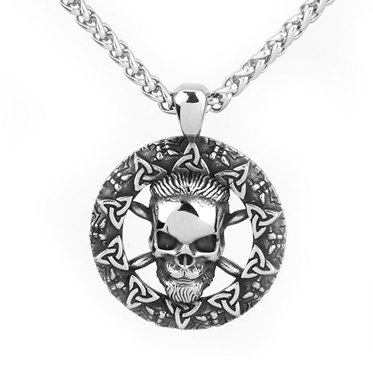 Gothic Triangles Skull Chain Necklace – Taraiga