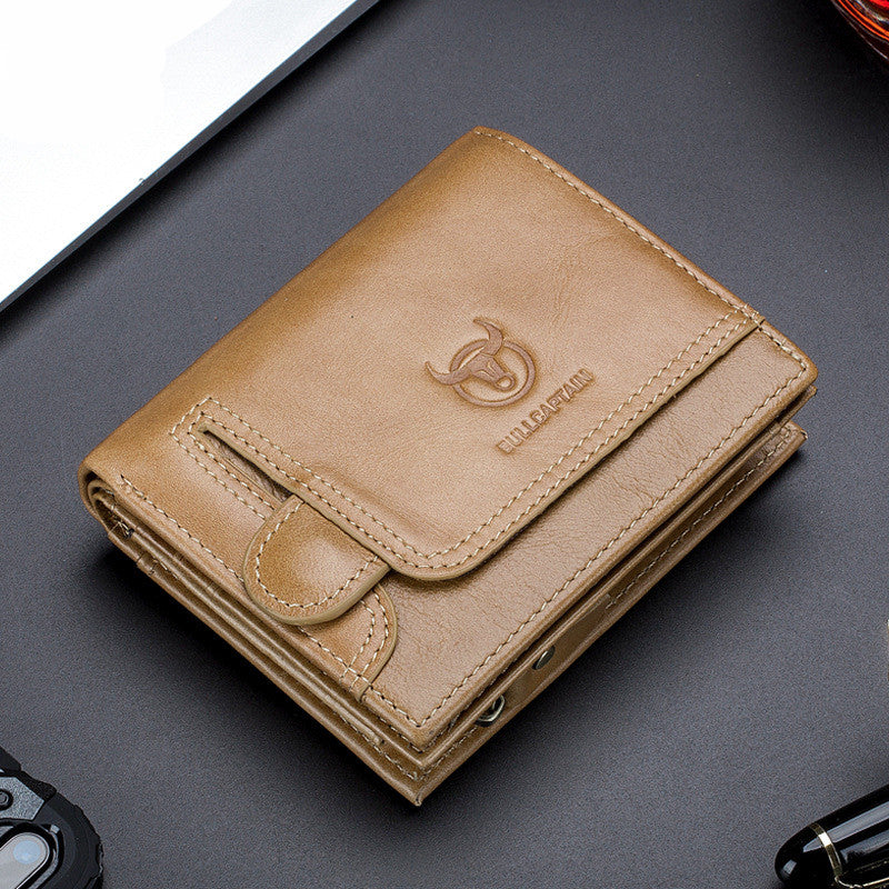 Bull's Head Solid Leather Wallet