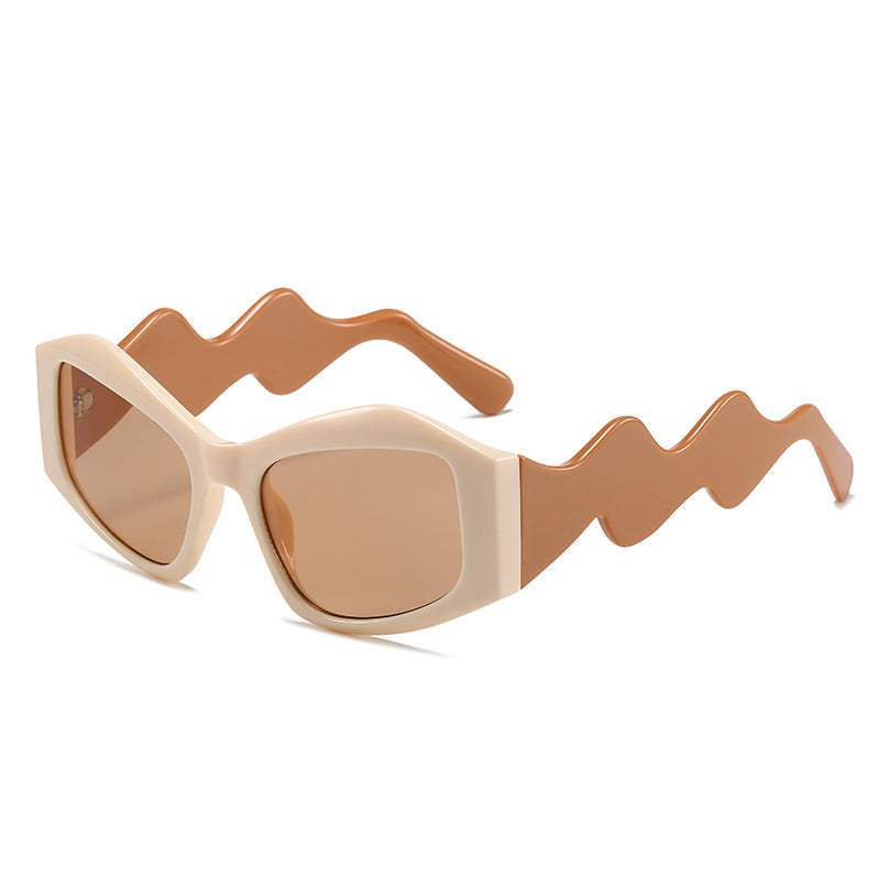 Square Wavey Frame  Sunglasses