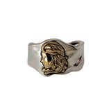 Vintage Women Side Portrait Adjustable Ring