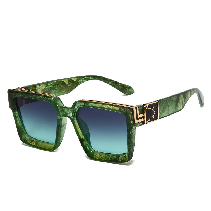 Acetate Big Square Rim Sunglasses