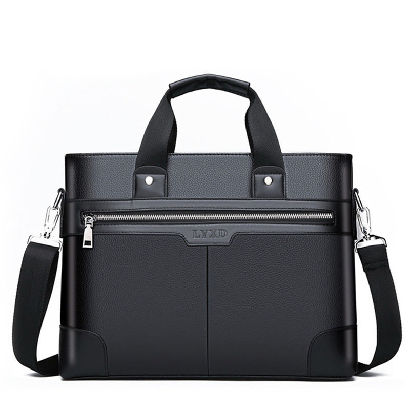 Horizontal Square Leather Shoulder Messenger Bag