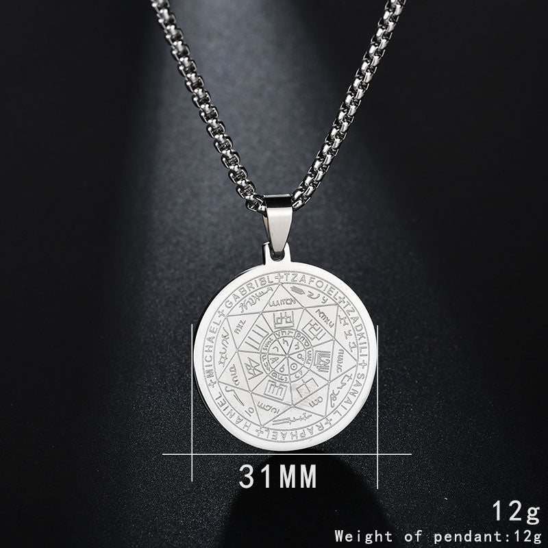 Symbolische achteckige runde Edelstahlkette
