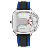 Sporty Half Square-Round Quartz Watch