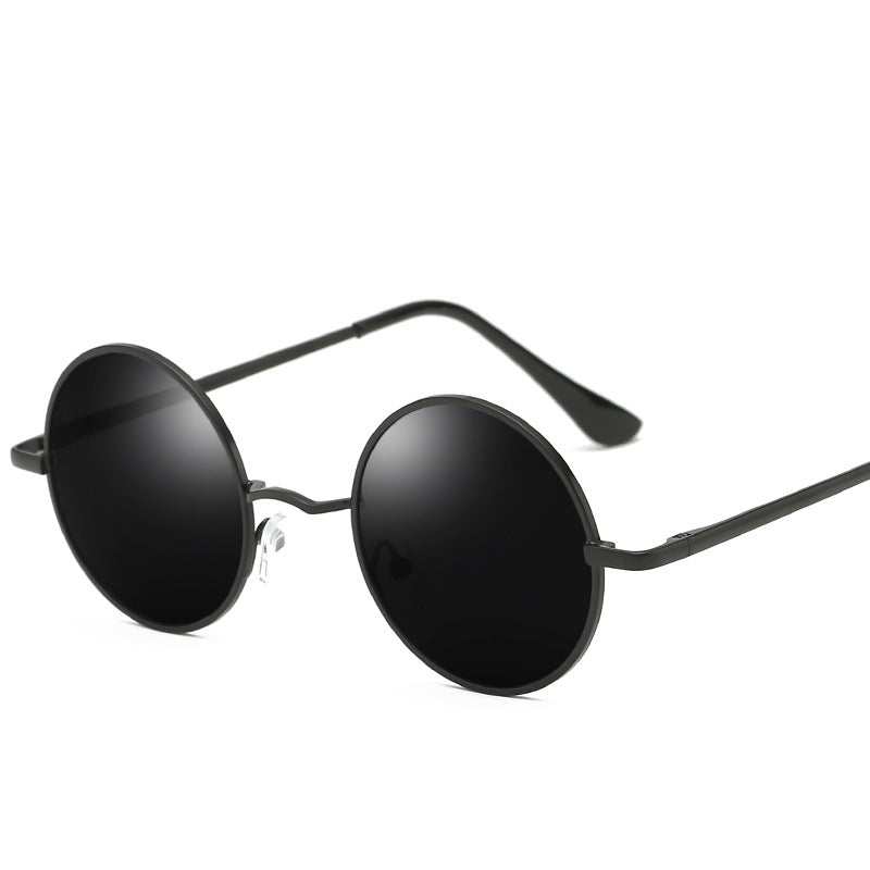 Round Polarized Resin Sunglasses