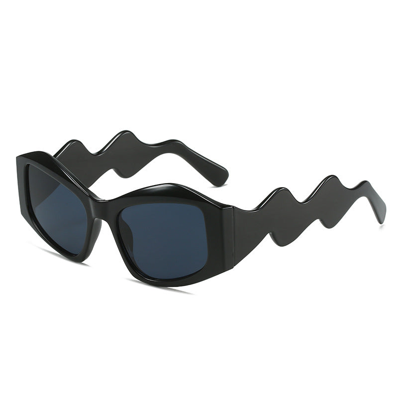 Square Wavey Frame  Sunglasses